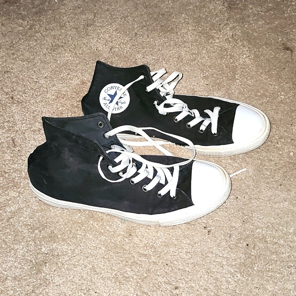BLUNDSTONE X CONVERSE Navy Blue High Tops, Size 11M 13W, EEUC